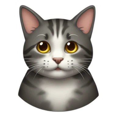 Gato tirando objetos sticker