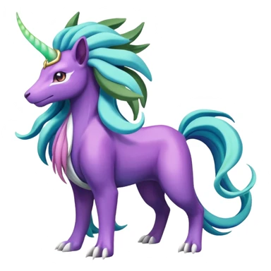 Suicune-Aurorus-Meganium-fusion (full body) sticker
