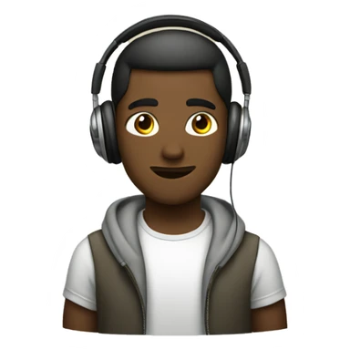 Chad wearing headphones sticker