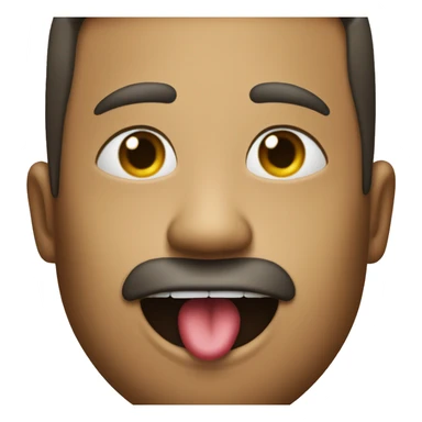 can you create me an emoji that is drooling with a foot in their mouth sticker