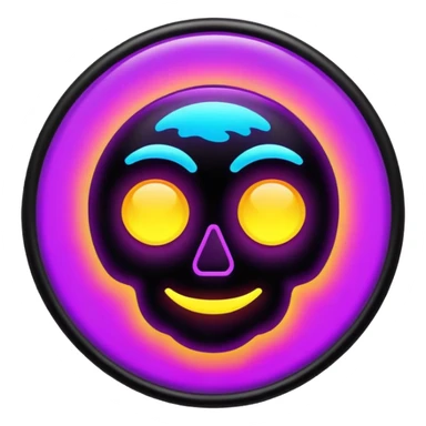 Psychedelic Black light sticker