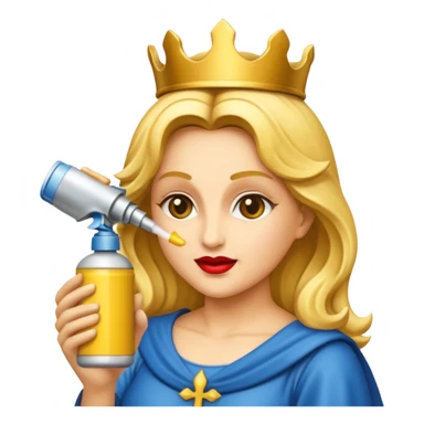 emoji della madonna con una bomboletta spary
 sticker