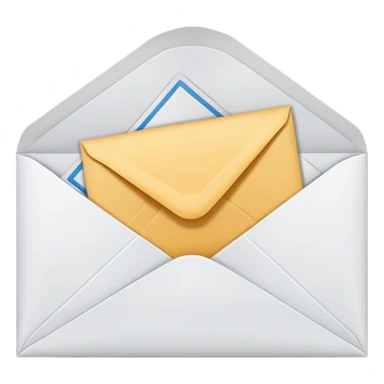 open envelope with a letter inside sticker