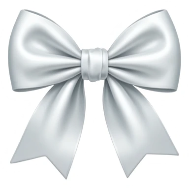 white bow emoji sticker