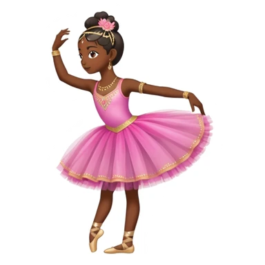 indian ballerina side profilw sticker