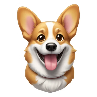 Corgi smiling sticker