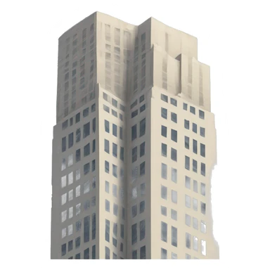Tower crushing into skyscraper  sticker