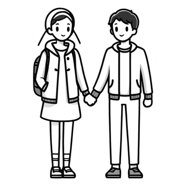 Power couple sticker