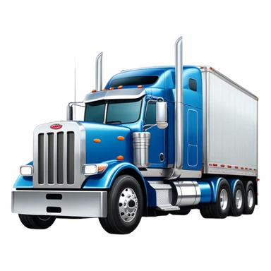 Peterbilt 18 wheeler trailer  sticker