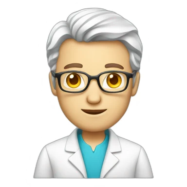 computer scientist caucasian man sticker