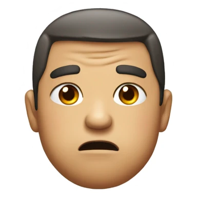 Cheeks puffed upset sticker