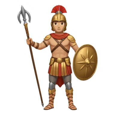 soldado cartaginés de las guerras púnicas a cuerpo completo sticker