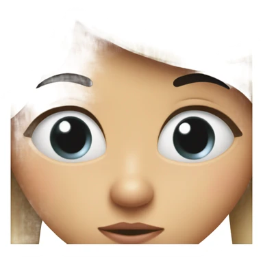 Annoyed girl face  sticker