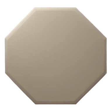 Octagon table sticker