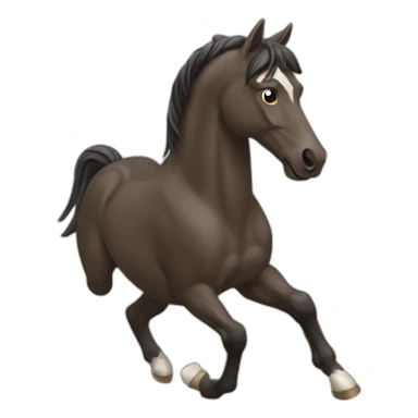 Cheval qui saute sticker