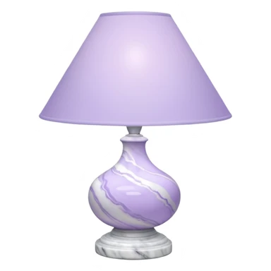 Lavender pastel purple and marble white aesthetic decoration lamp sticker