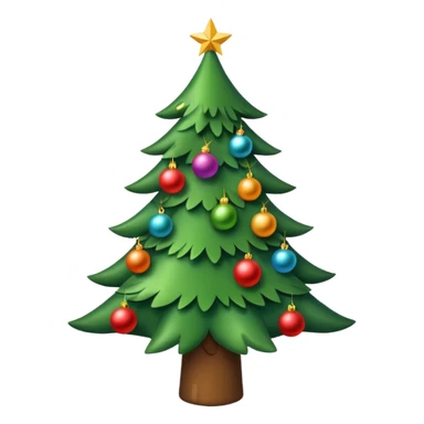 Christmas tree emoji sticker