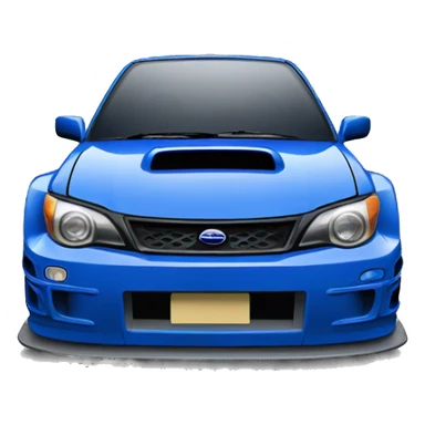 Blue subaru GC8 STI Rally Car front sticker