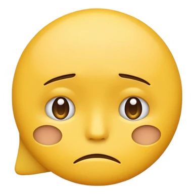 Depressed emoji sticker