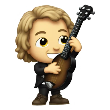 Bach chibi standing Banjo  sticker