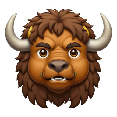 i need a emoji which can show i have to upload image of a cattle or buffalo  sticker