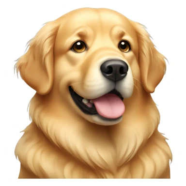 Fat golden retriever  sticker
