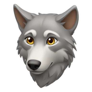 Chat sur un loup sticker