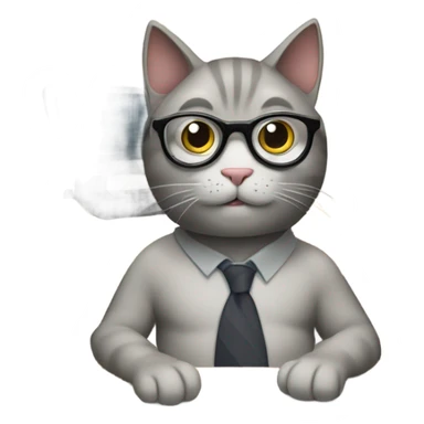 support services cat sticker