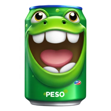 frog inside pepsi can sticker