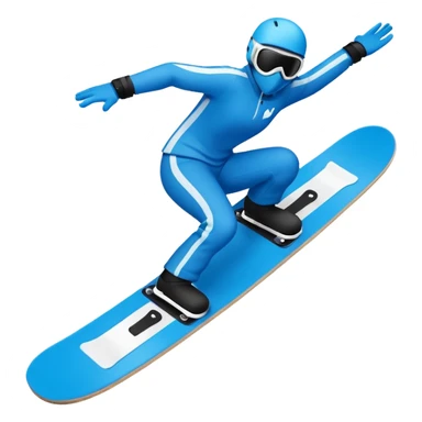 snow board, negative character.\ sticker