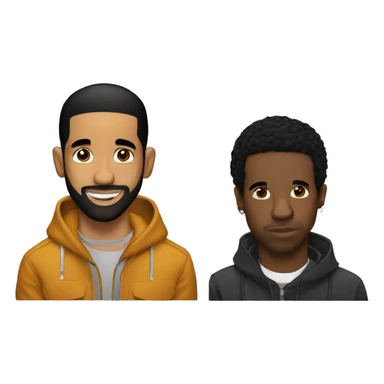 Drake and Travis Scott  sticker