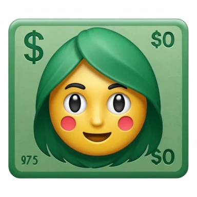 un billete pero sin caras  sticker