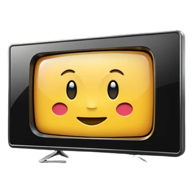 smart 4k big thin screen tv, iPhone emoji style sticker