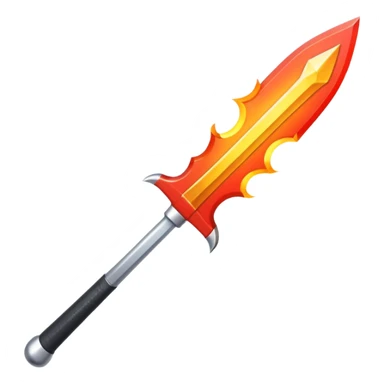 fire and blade sticker