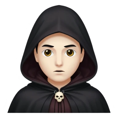 Shadowy Phantom with Cloak horror look sticker