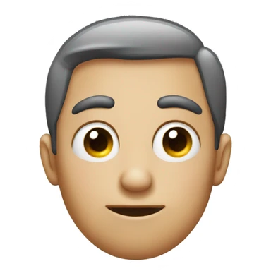 Emoji with one eye rolled and one eye normal sticker