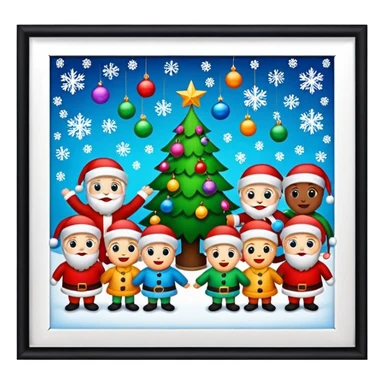 christmas work party decoration sticker