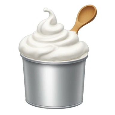 Can of whipped cream sticker