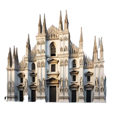 milano duomo cartoon sticker