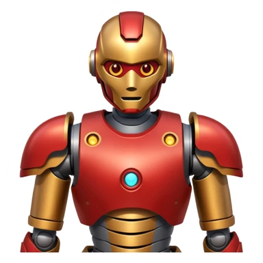 robot like ironman sticker