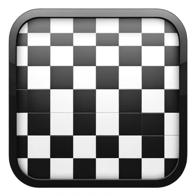 black and white checkered square sticker