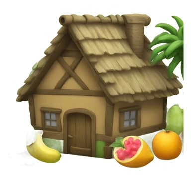 Fruit house sticker