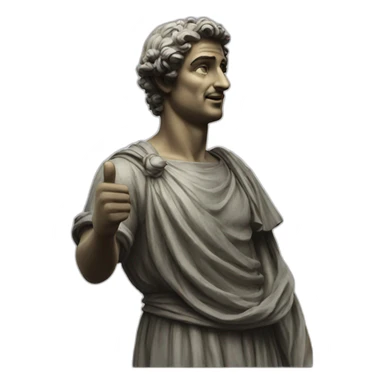 italian statue speaking italian sticker