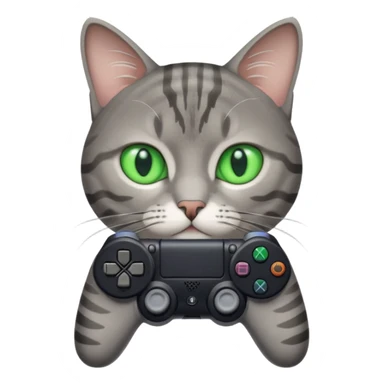 cat homme-avec-manette-ps4 sticker