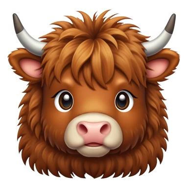 Baby hyland cow  sticker