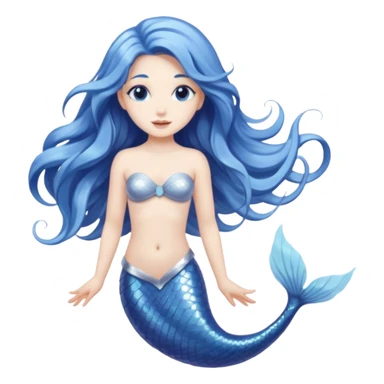 Lunar mermaid sticker