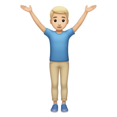 Create an emoji of a person walking on tiptoes, trying not to get caught. They should have a sneaky posture, arms slightly raised for balance, and a focused or mischievous expression sticker