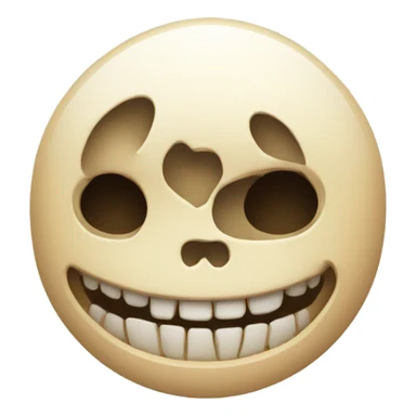 smile with skull sticker