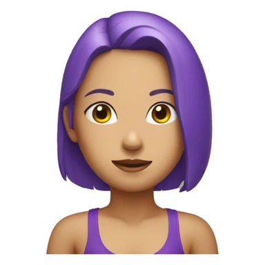 "girl in purple swimsuit against wall" sticker