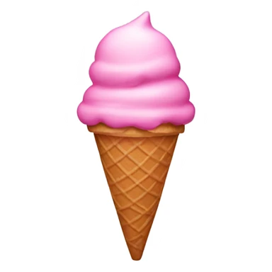 Pink ice cream cone  sticker